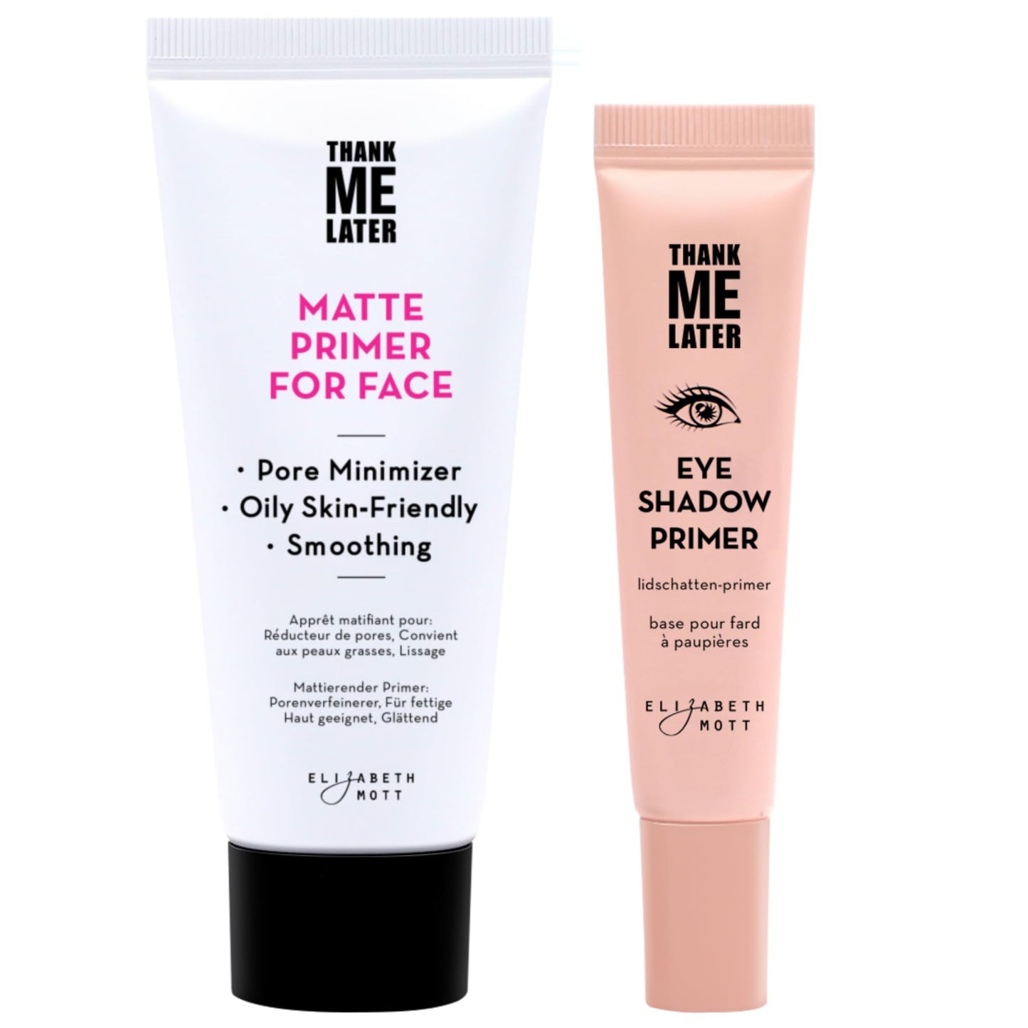 Elizabeth Mott Thank Me Later Face Primer - Mattifying Makeup Base Primer for Shine and Oil Control - Pore Minimizer, Smooths Wrinkles and Fine Lines – Long-Lasting Makeup Gripping Formula, 30g