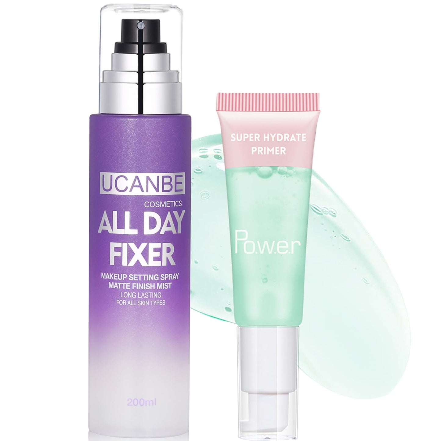 UCANBE Makeup Setting Spray - Matte Finishing Spray Long Lasting Face Mist, Oil Control Lightweight Hydrate Make Up Spray, 6.7 Fl Oz Large Size