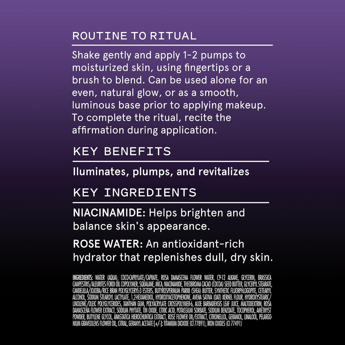 Let Me Glow Illuminating Serum & Makeup Primer, Boosts Radiance & Plumps for Highlighted, Dewy & Glowing Skin with Niacinamide, Vegan, Cruelty-Free